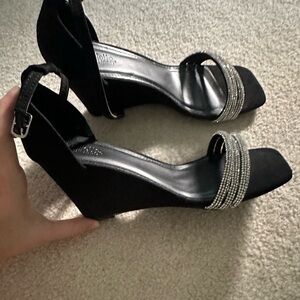 High Heels 3 inch Glitter Straps Size 8